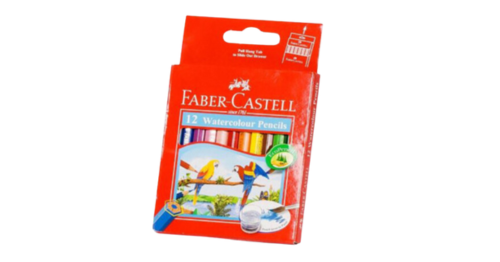 One box of Faber castell watercolor pencil.